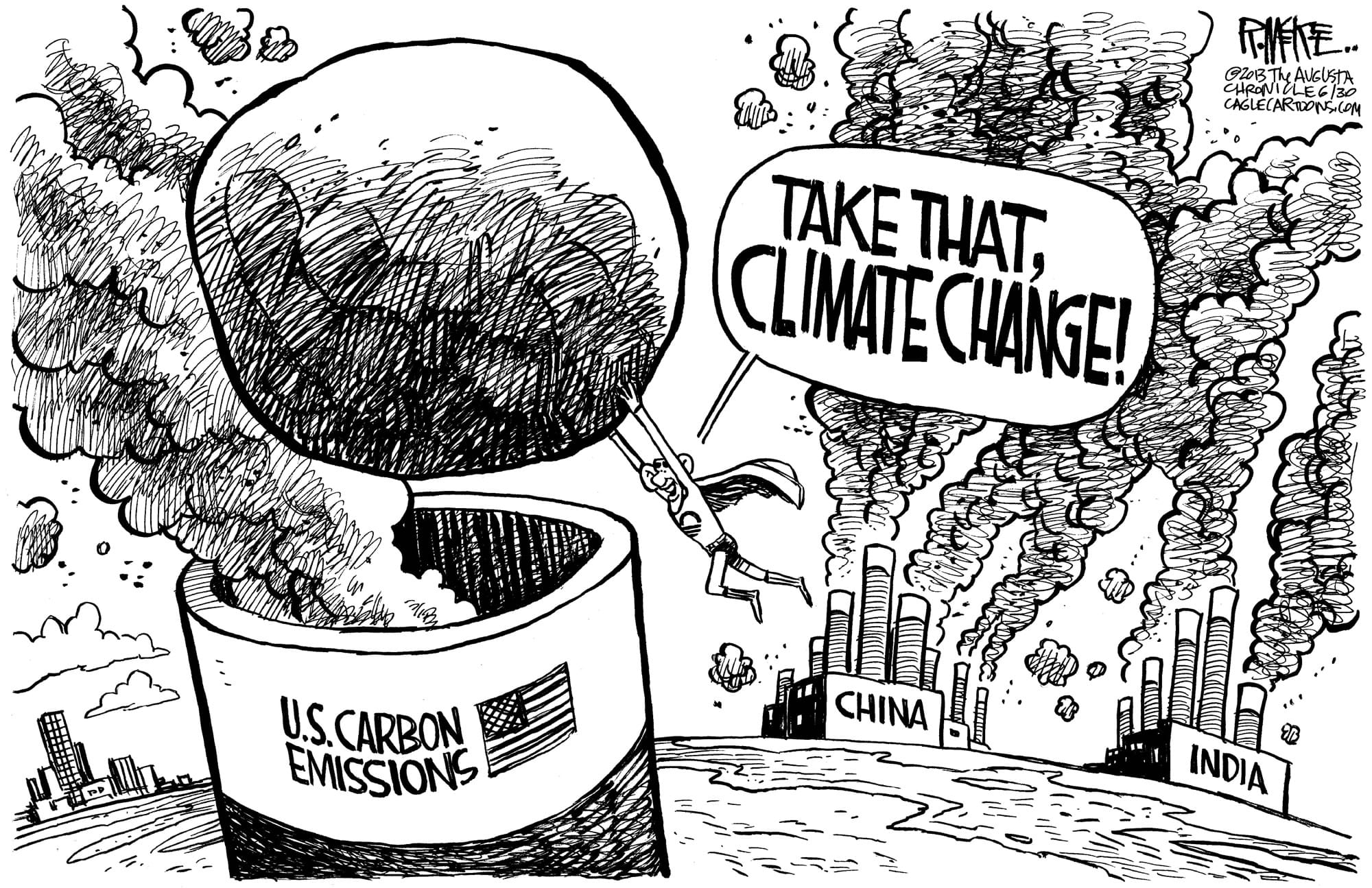 Editorial Cartoon: Combating Climate Change - The Columbian