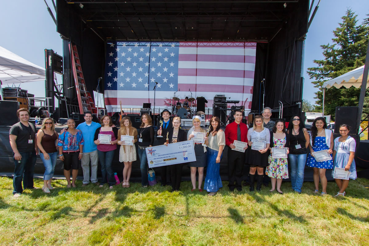 A local resident was among the 10 finalists for the Sing Fourth contest at the Fort Vancouver July 4th celebration.