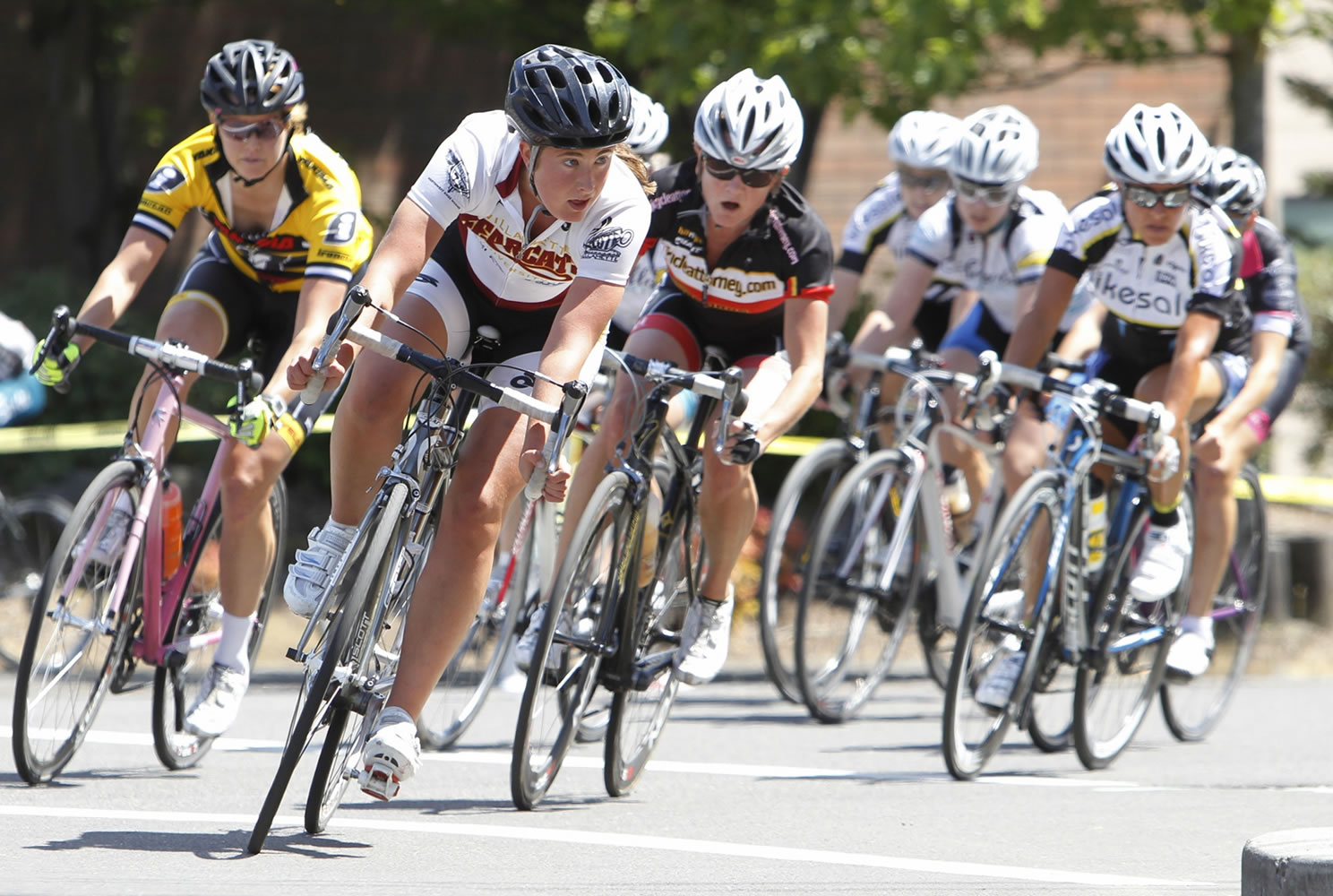 Women in Category 4/5 compete in a 30-minute ride on sunday.