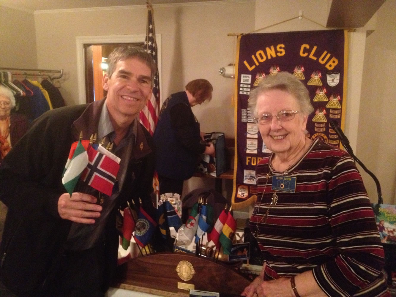 Rose Village: Fort Vancouver Lions club membership director Roy Pulliam and 2011 President Helen Sutfin helped guide the organization's membership growth in 2011 and 2012, which won the club an international honor.