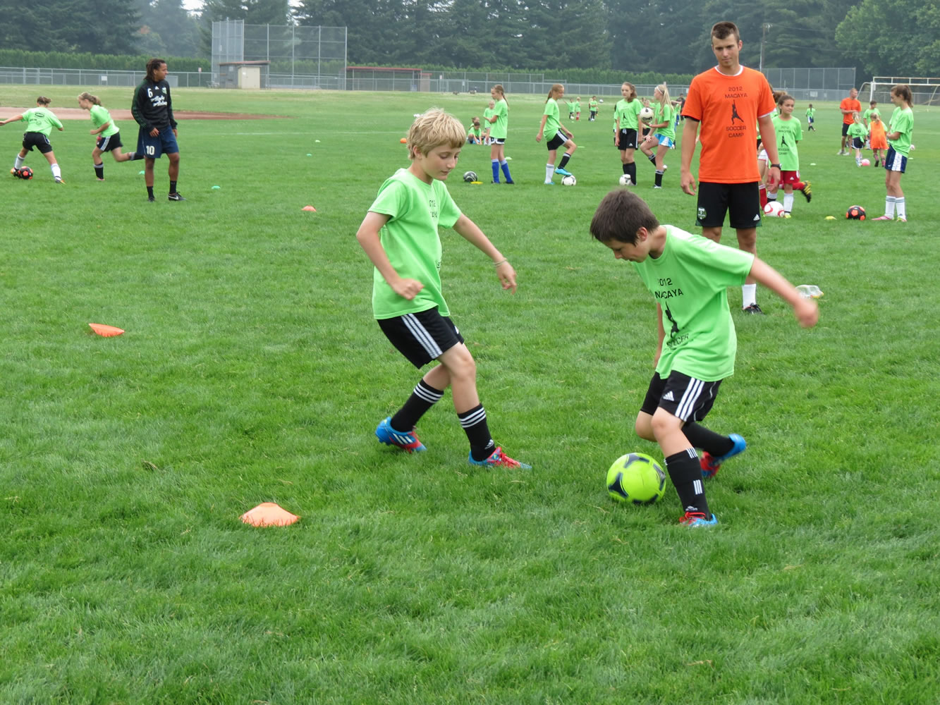 More than 100 youth participated in the Dan Macaya Soccer Camp last week at the Ione Street fields in Camas. When Macaya, who played soccer at and graduated from Camas High School and Concordia University, first started the event nine years ago 15 kids attended.