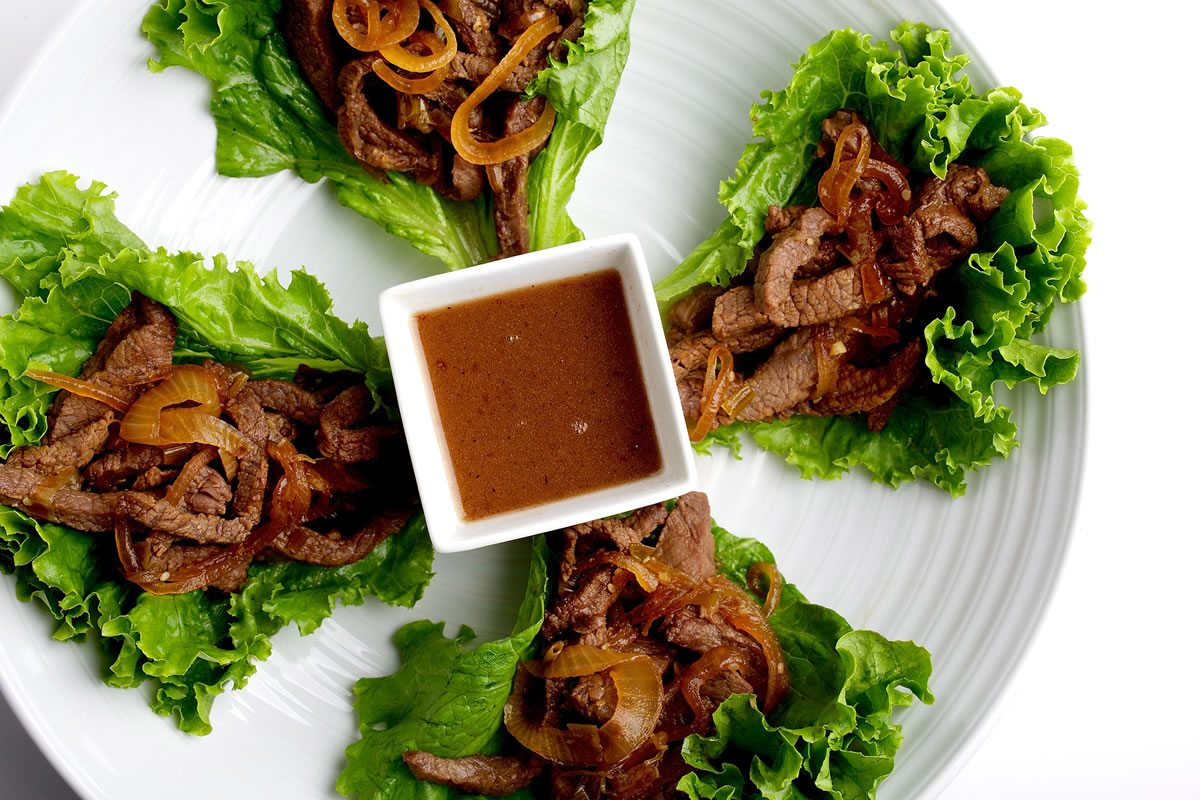 Bulgogi, or Korean beef, makes for an easy summertime dinner; it can be wrapped in lettuce leaves or served with rice.