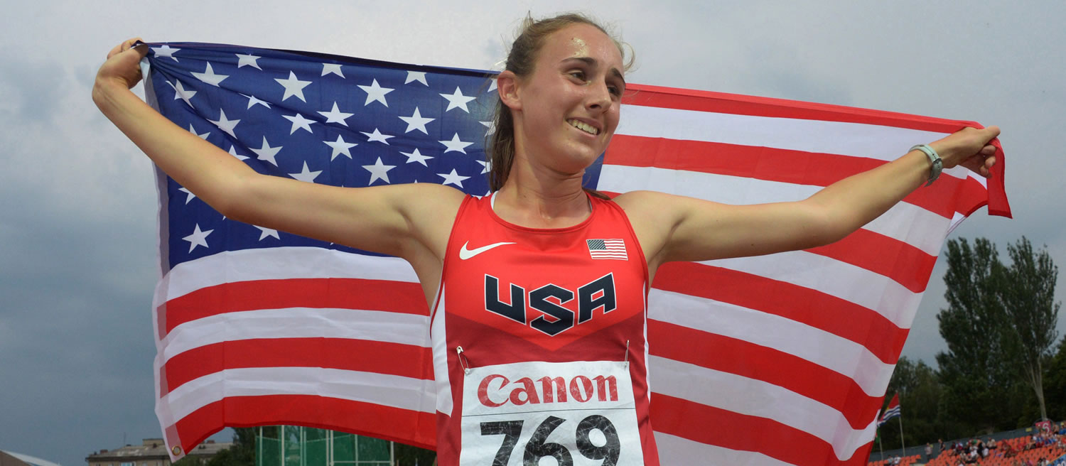 Alexa Efraimson represented the stars and stripes at the 2013 World Youth Track and Field Championships July 13, in Donetsk, Ukraine. The 16-year-old from Camas earned a bronze medal in the 1,500-meter run.