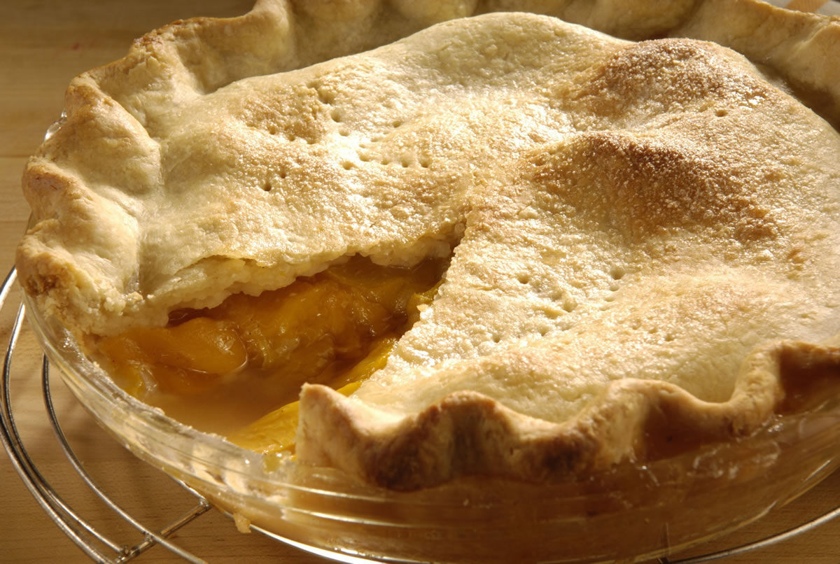 Fresh summer and fall fruits bring pie to mind, like this peach almond pie.