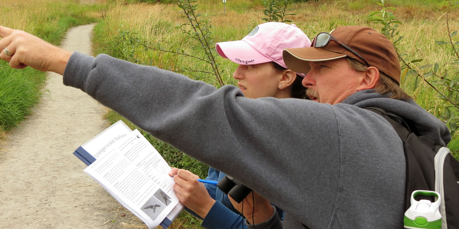 Teachers learn new things at an environmental teacher training at Steigerwald Lake National Wildlife Refuge in Washougal. Volunteers shared new techniques and information on how to use the local refuge to bolster educators' science  curriculum.