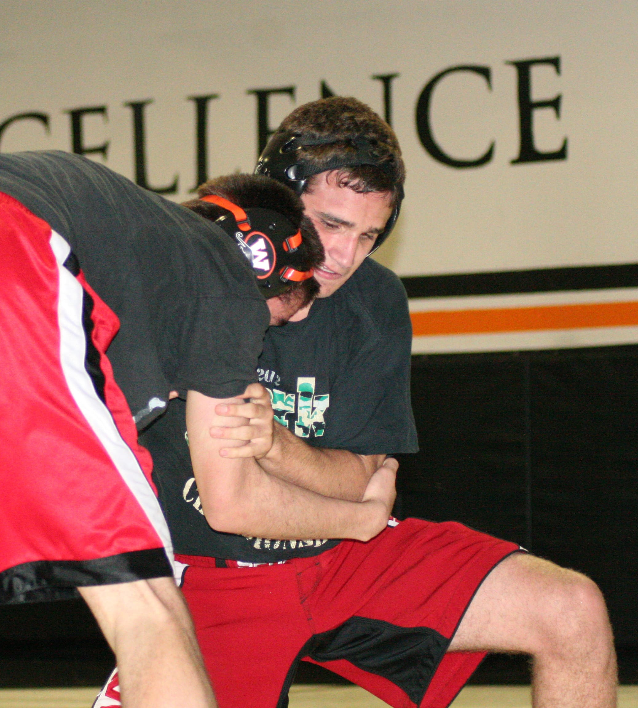 Tanner Baldwin (pictured during a summer practice) wrestled in New Zealand and Australia.