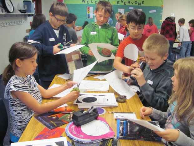 Fourth-grade students at Dorothy Fox Elementary School had the opportunity to learn about the famous &quot;Voyage of Discovery&quot; through an Oregon Museum of Science and Industry interactive outreach workshop. It included hands-on stations exploring cartography, taxonomy, anthropology, astronomy and botany.