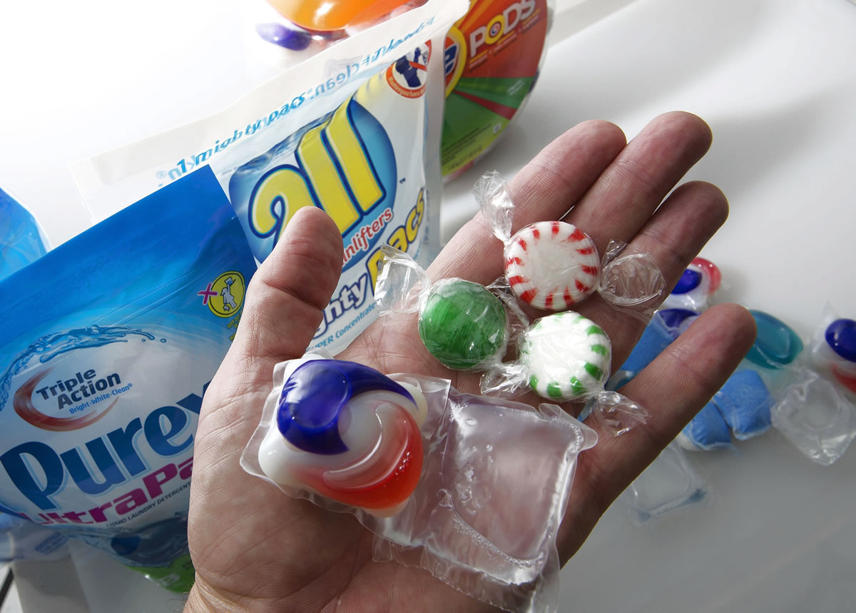 Consumer safety groups have warned that laundry detergent packets could be easily eaten by children who might mistake them for candy.