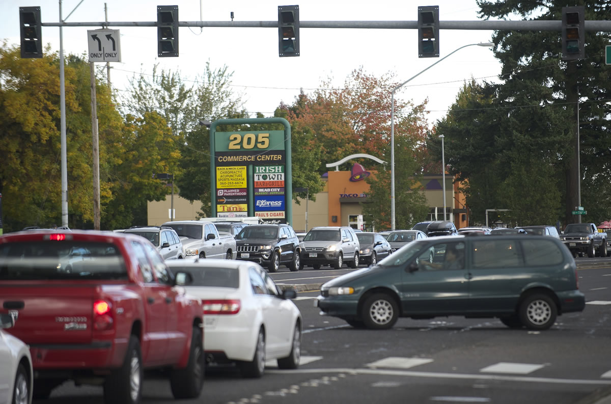 A large power outage affected traffic lights in Vancouver's Cascade Park, causing backup along Southeast Mill Plain Boulevard.