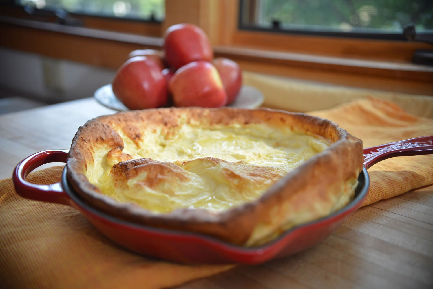 A theatrically puffed German pancake is a delicious way to lend some fun to a celebratory brunch or a simple breakfast.