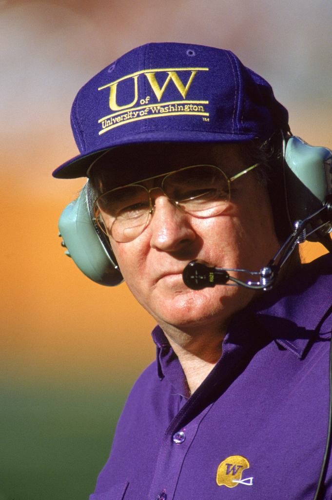 Former University of Washington football coach Don James