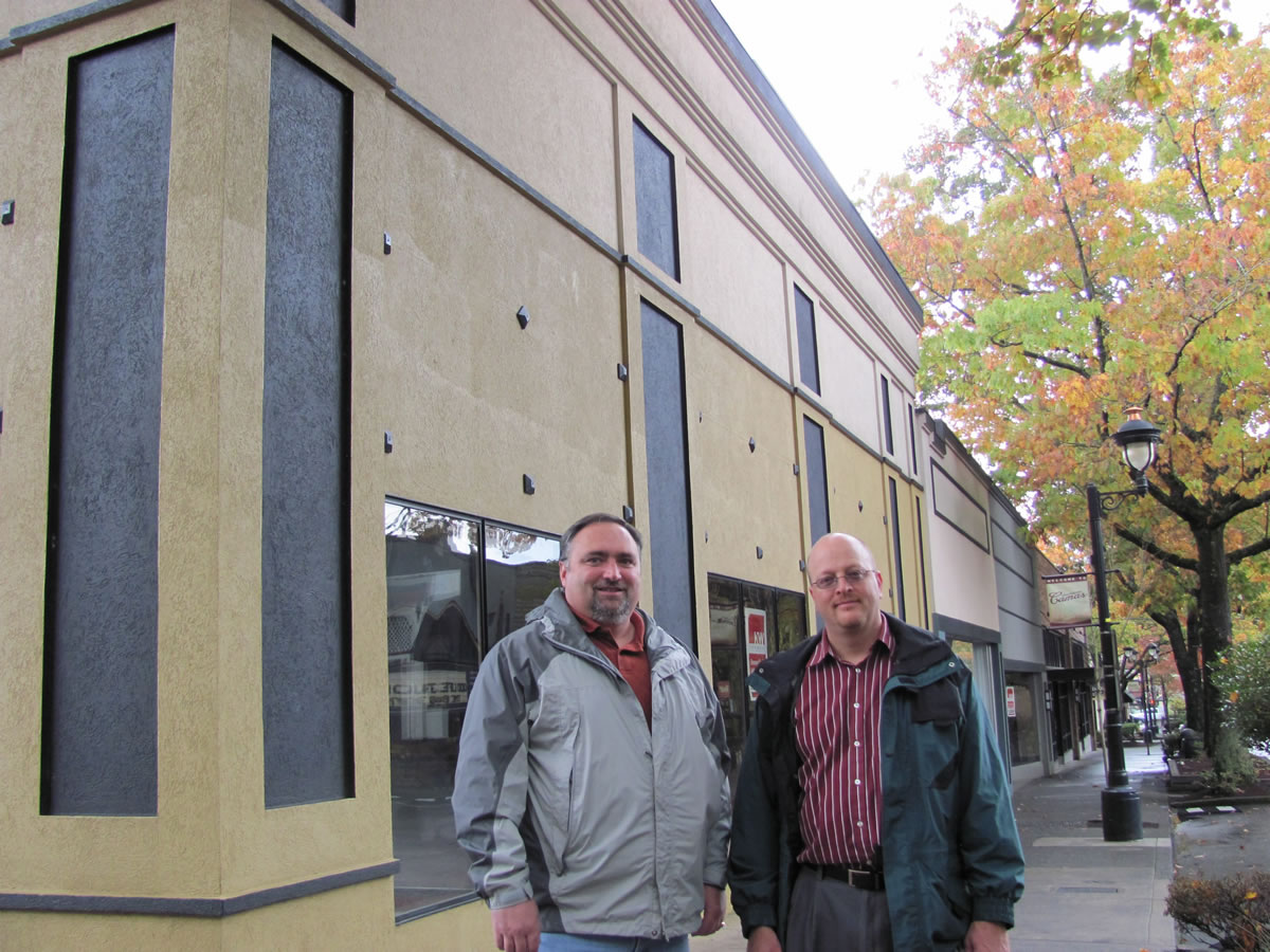 Mark Zech (left) and Kurt Williams (right) plan to open Mill City Brew Werks, at 339 N.E. Cedar St., in downtown Camas, by next summer.  It will include a brewery (approximately 5,000 square feet) in the basement.