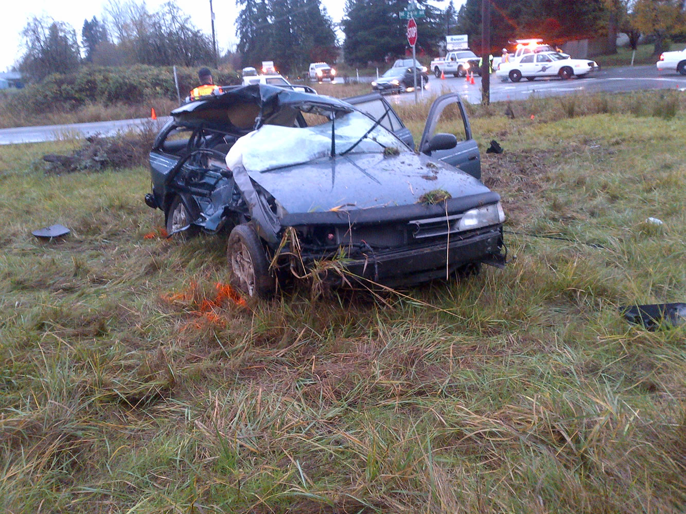 A Woodland teen died after a two-car collision on Highway 502 Friday afternoon.