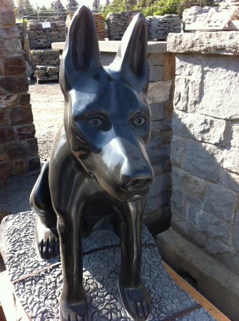 Esther Short: A statue memorializing Clark County Sheriff's Office K-9 Kane, who was killed in 2011, was recently finished and is now in storage while a permanent home is found for the stone memorial.