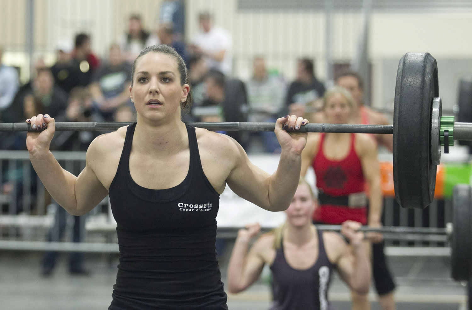 Katie Ziegler competes in the weight lifting event in the 2015 CrossFit Fort Vancouver Invitational. The event will be returning to the Clark County Event Center in Ridgefield in January 2016.