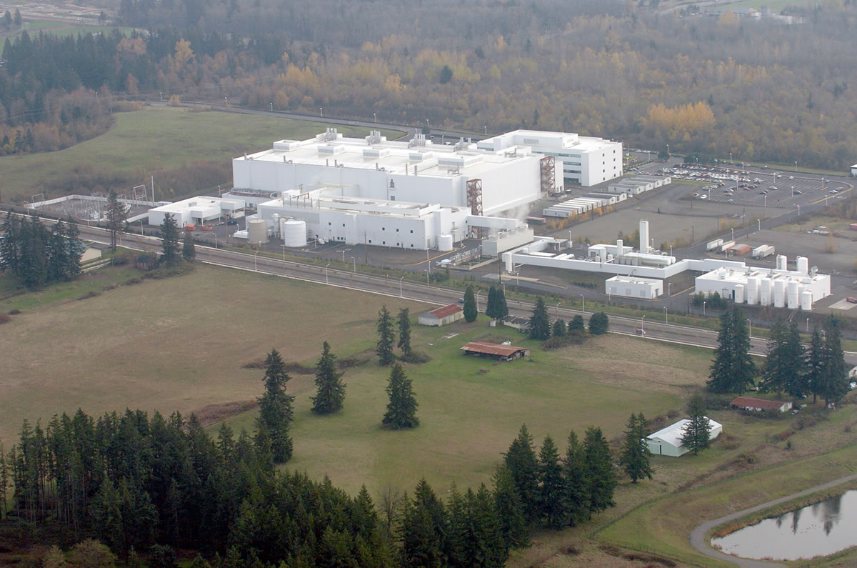 Columbian files
Taiwan Semiconductor Manufacturing Co.'s WaferTech plant in Camas has room to expand. TSMC recently stuck a deal to build chips for Apple.