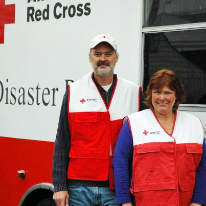 Photo courtesy Randy Anderson
Red Cross volunteers Randy Anderson, 55, and Wendy Parmeter, 51, are veterans of several local and national disaster-relief efforts. They drove a Red Cross emergency response vehicle from Vancouver to New York City to pitch in with the recovery from Hurricane Sandy.
