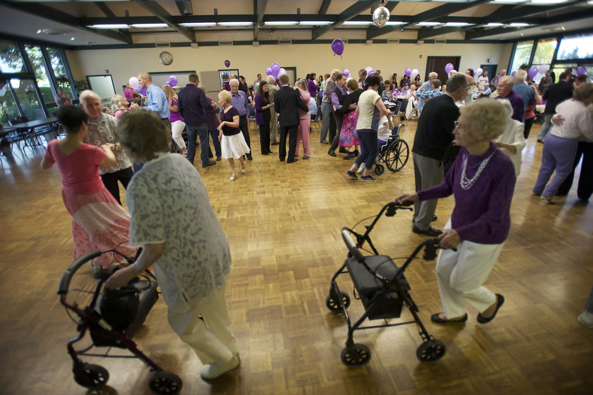 About 150 people attended a dance Thursday at the Luepke Center to observe World Elder Abuse Awareness Day.