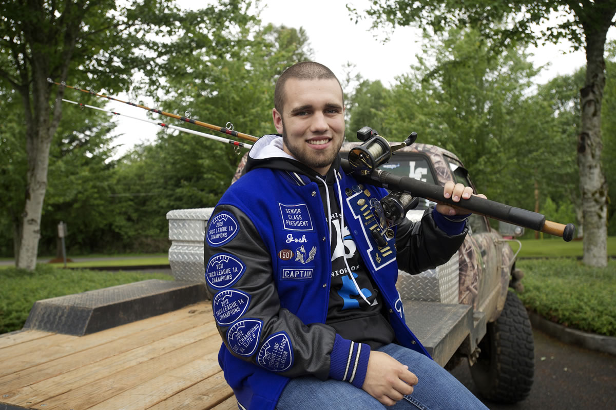 La Center High School senior Josh McNeal plans to move to Alaska after graduation to be a fishing guide and attend college.