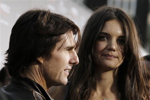 Tom Cruise and Katie Holmes in happier days.
