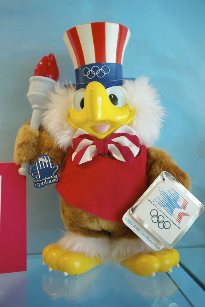 Sam the Eagle of the 1984 Games in Los Angeles.
