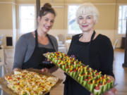 Kathryn Ross, right, of Artistic Catering, works with her daughter, Jessica Ross, 39, at an event in Vancouver. Other family members who help out with catering are Kathryn&#039;s mother, Kathryn Guffnett, 84; and Kathryn Ross&#039; granddaughter Maya Ross, 18.