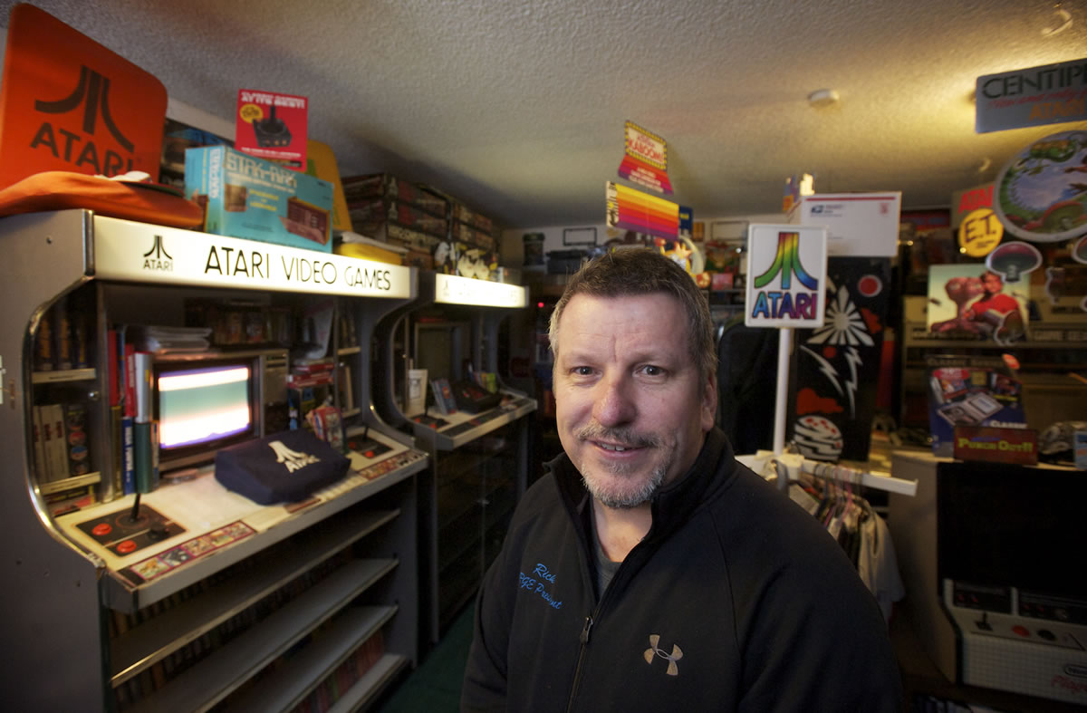 Rick Weis owns two classic Atari 2600 kiosks, made to demonstrate games in stores. Only about a dozen remain in the world.