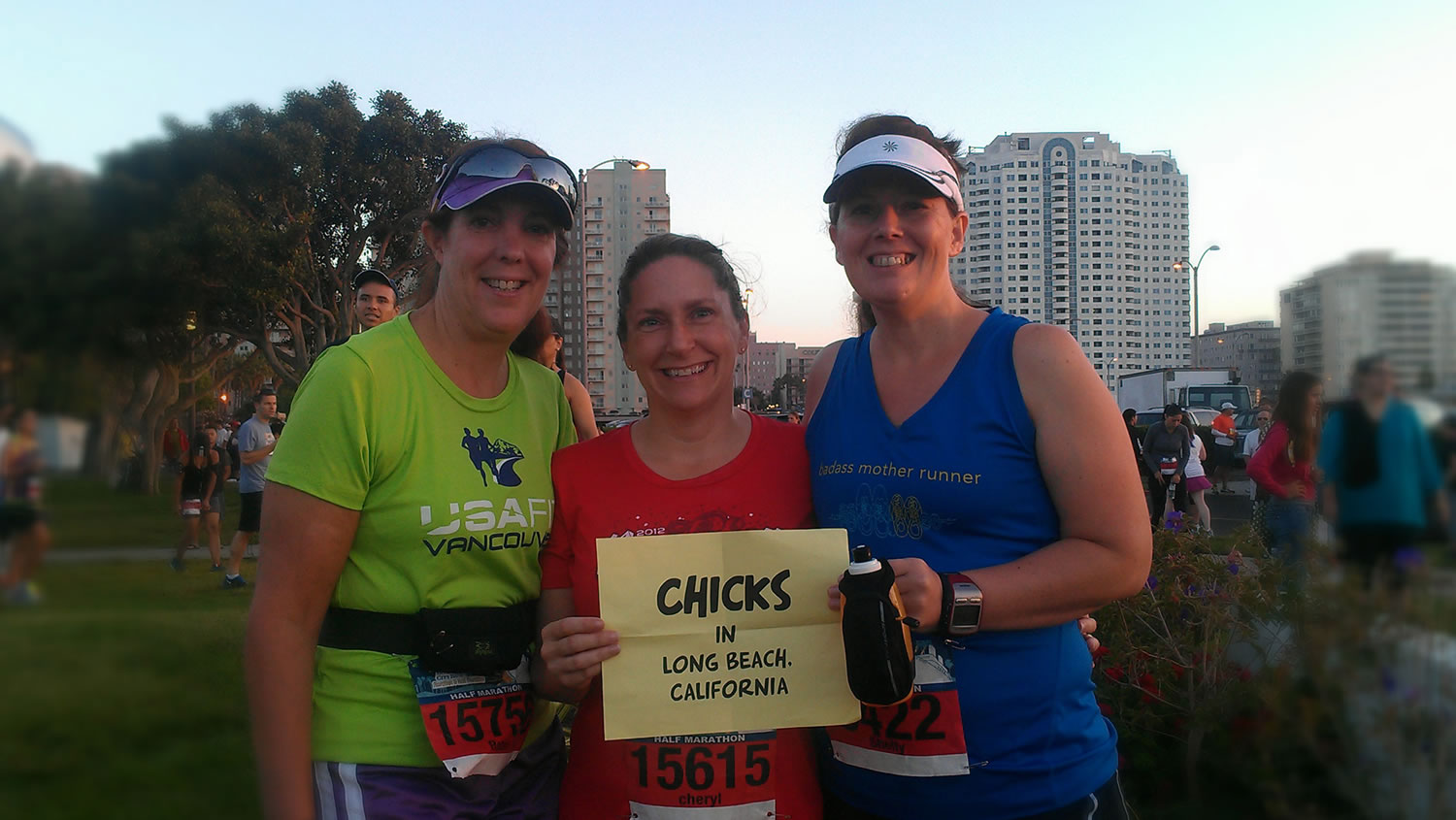 Robin Wild, Cheryl Wandro and Shelly Atwell are Clark County women who completed the Long Beach (Calif.) Half Marathon on Sunday and are entered in Sunday's Girlfriends Half Marathon in downtown Vancouver.