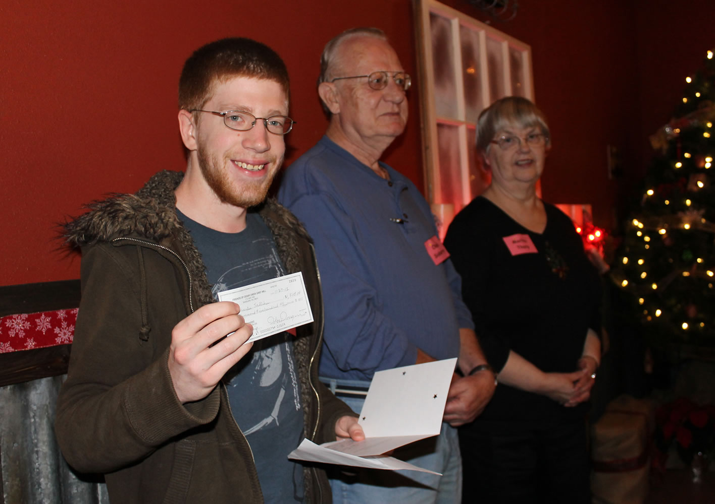 Battle Ground: Grist Mill intern Charles Fallihee won a $1,500 scholarship for his devotion to the place.