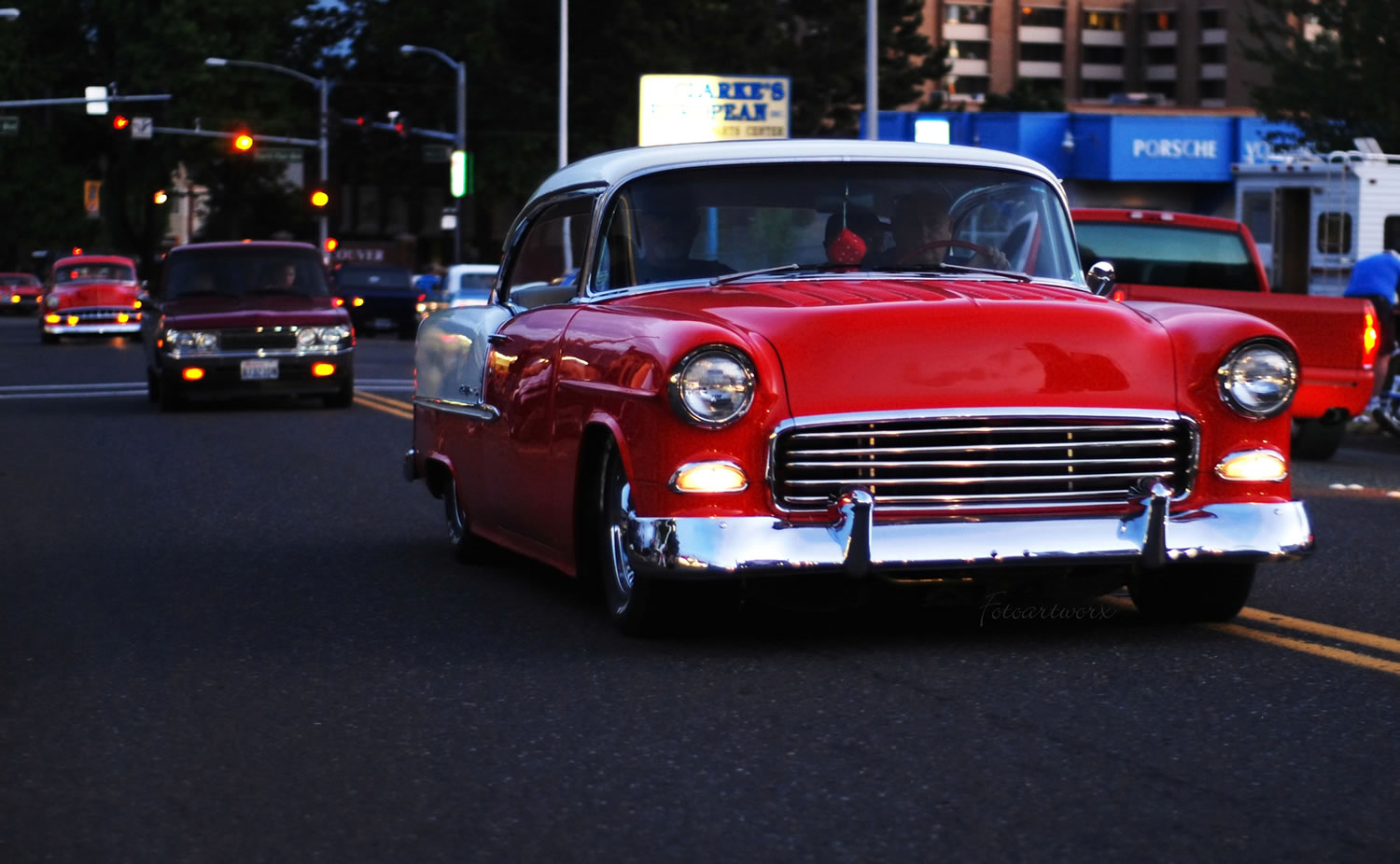 Hundreds of classic cars parade along Main Street during Crusin' the Gut, Vancouver's annual homage to the once-popular practice of cruising and meeting with friends on Friday and Saturday nights.