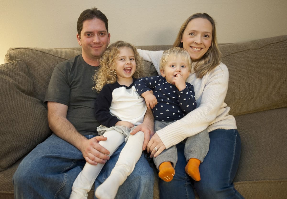 Korey Cochran, left, is spending every second he can with his children, Kyrsten, 4, and Kynen, 20 months, and his wife of 12 years, Kerry. Korey Cochran, a lifelong Vancouver resident, was diagnosed with an aggressive form of brain cancer last month. He&#039;s been given nine to 18 months to live.