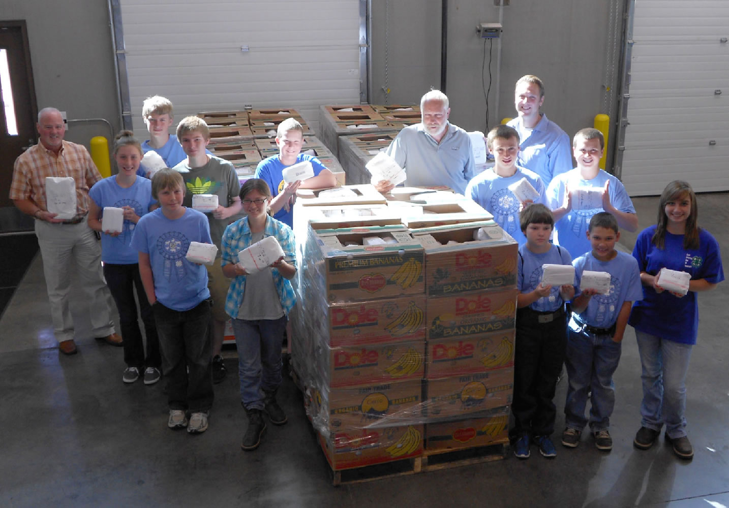 East Minnehaha: Youth Efforts Against Hunger contributed to the donation of more than $50,000 worth of homegrown, packaged meats to the Clark County Food Bank.
