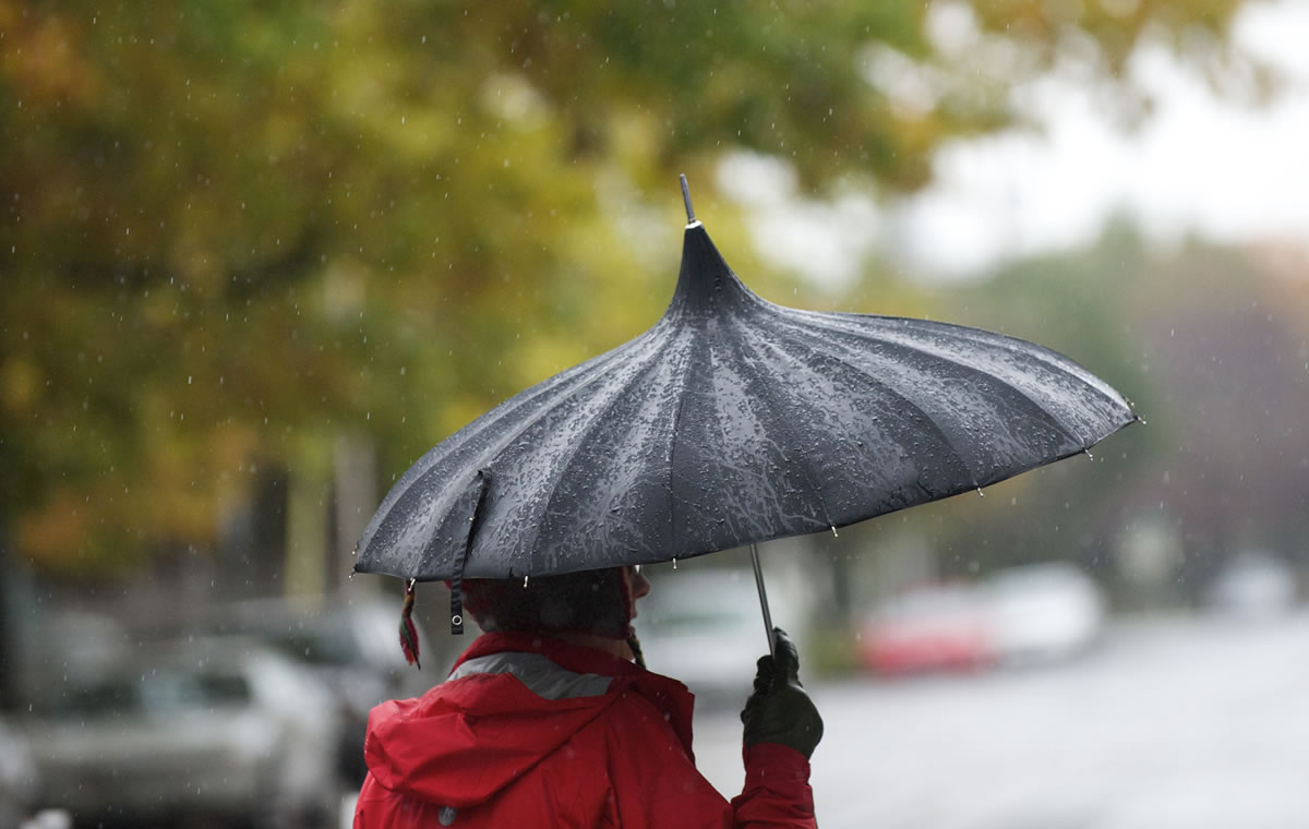 Rain is forecast for the metro area today.