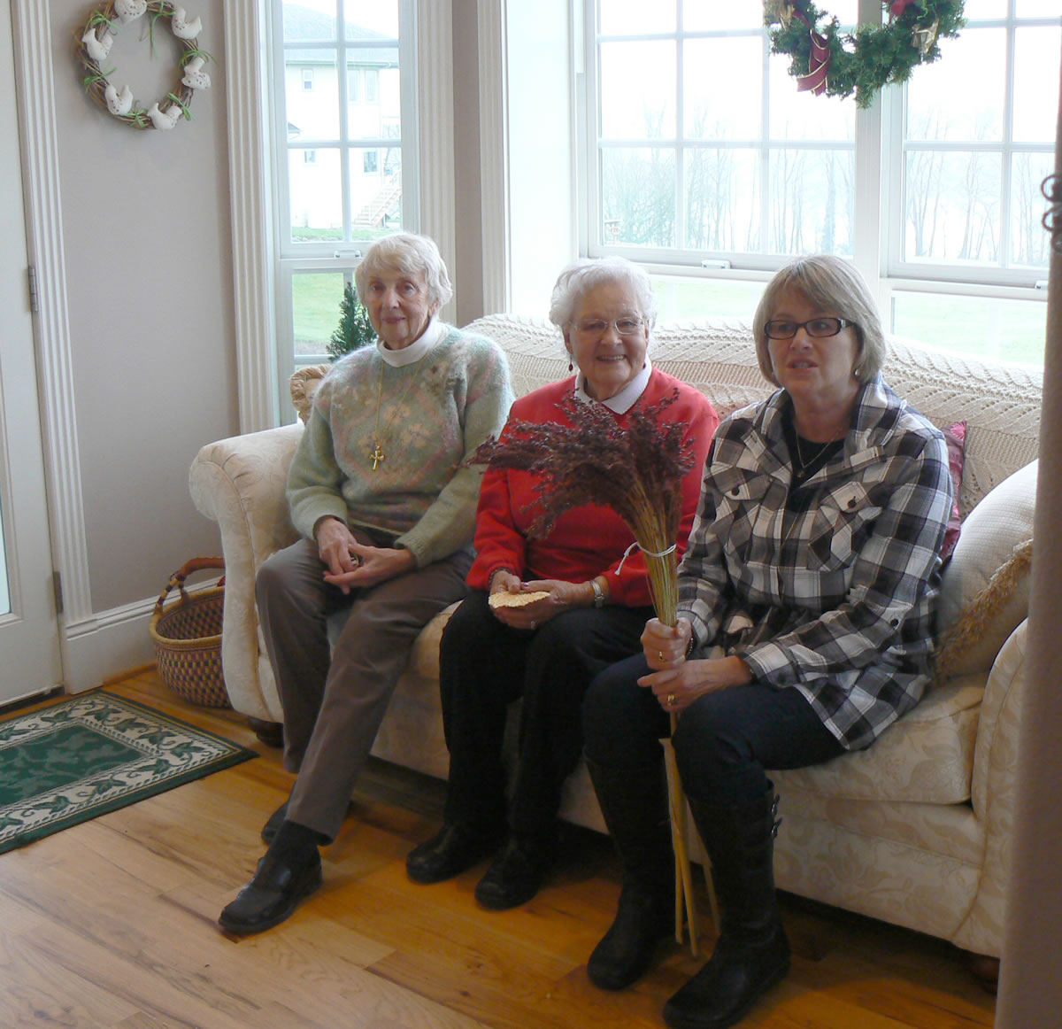 Phyllis Vidin
Pat Hogan, from left, Jeanette Claiborne and Kathy Wofford attended the Ridgefield Garden Club's 2011 Christmas Lunch. The club marks its 75th year today at the Ridgefield Heritage Celebration.