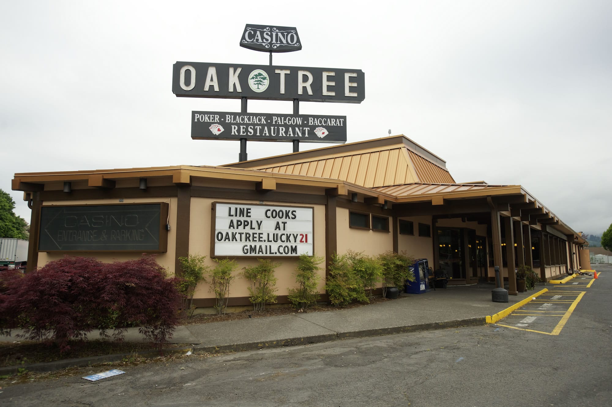 The Oak Tree Restaurant in Woodland is back serving Chinese food after the Cowlitz County Health Department temporarily shut it down for violating a number of critical health codes.