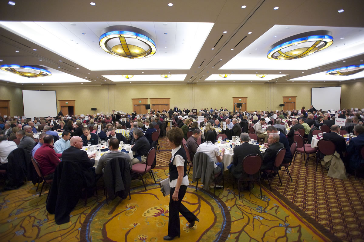 Nearly 900 attended the 2012 prayer breakfast.