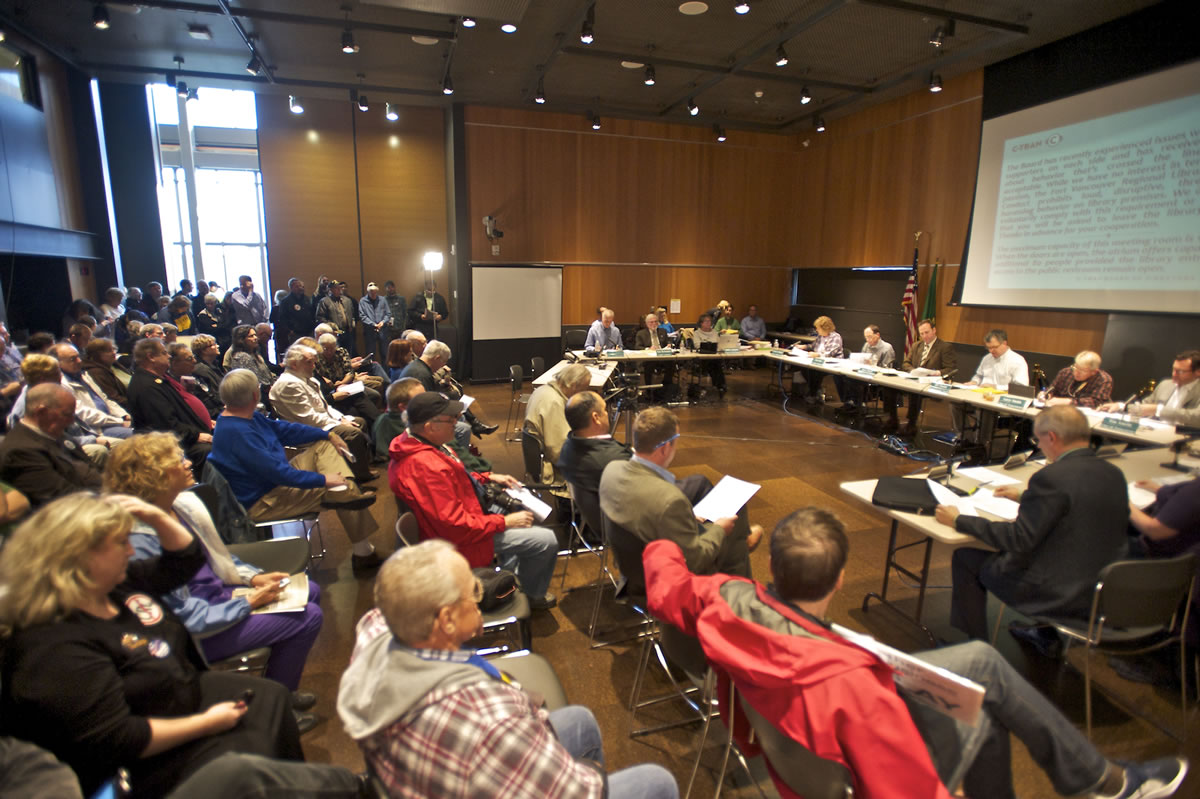 A large turn out at the C-Tran meeting on Tuesday October 8, 2013.