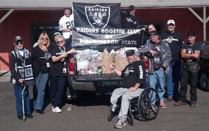 Brush Prairie: The Raiders Booster Club of Washington State brought in about 700 pounds of food for the Clark County Food Bank during a charity drive Oct.