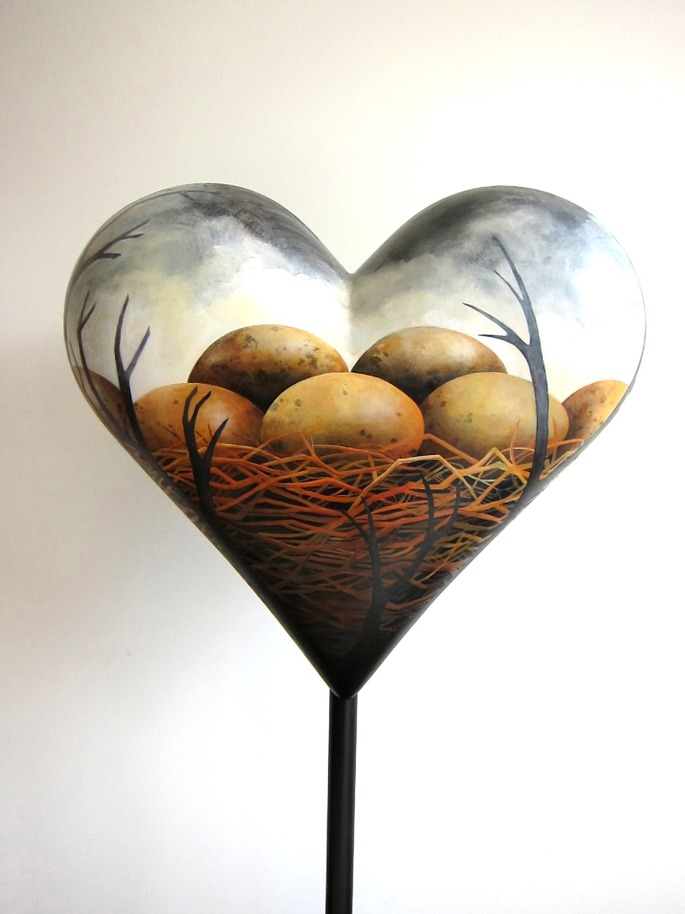 Photo provided by Anne John
This &quot;Rites of Spring&quot; heart statue by artist Anne John sold for $7,500 at The Beat Goes On - HeArts of Clark County gala Sept. 21. The statue received the highest bid of the 30 hearts auctioned.