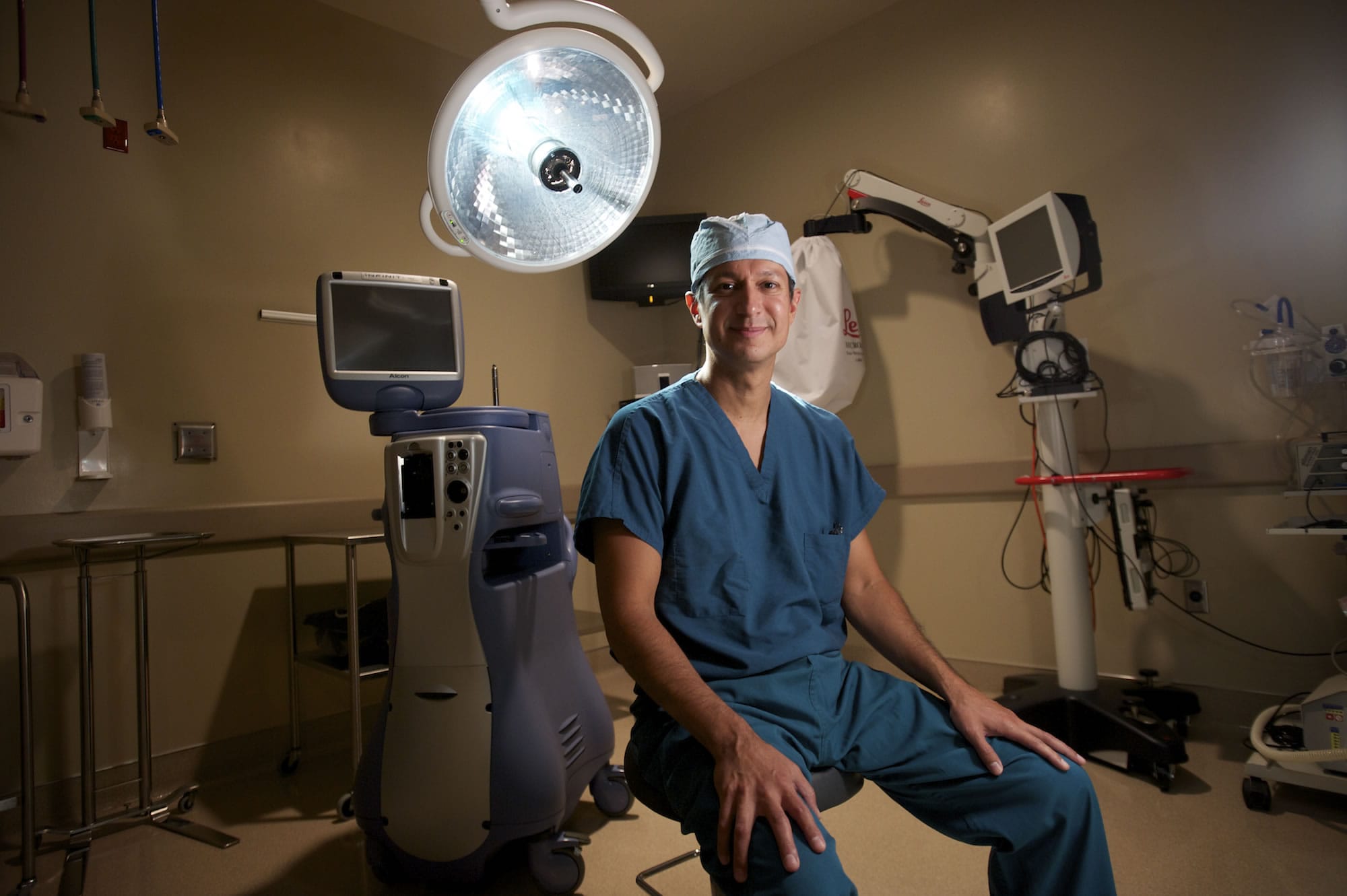 Dr. Silvio Gurdian poses for a photograph in Vancouver Eye Care's ambulatory surgery center in August.