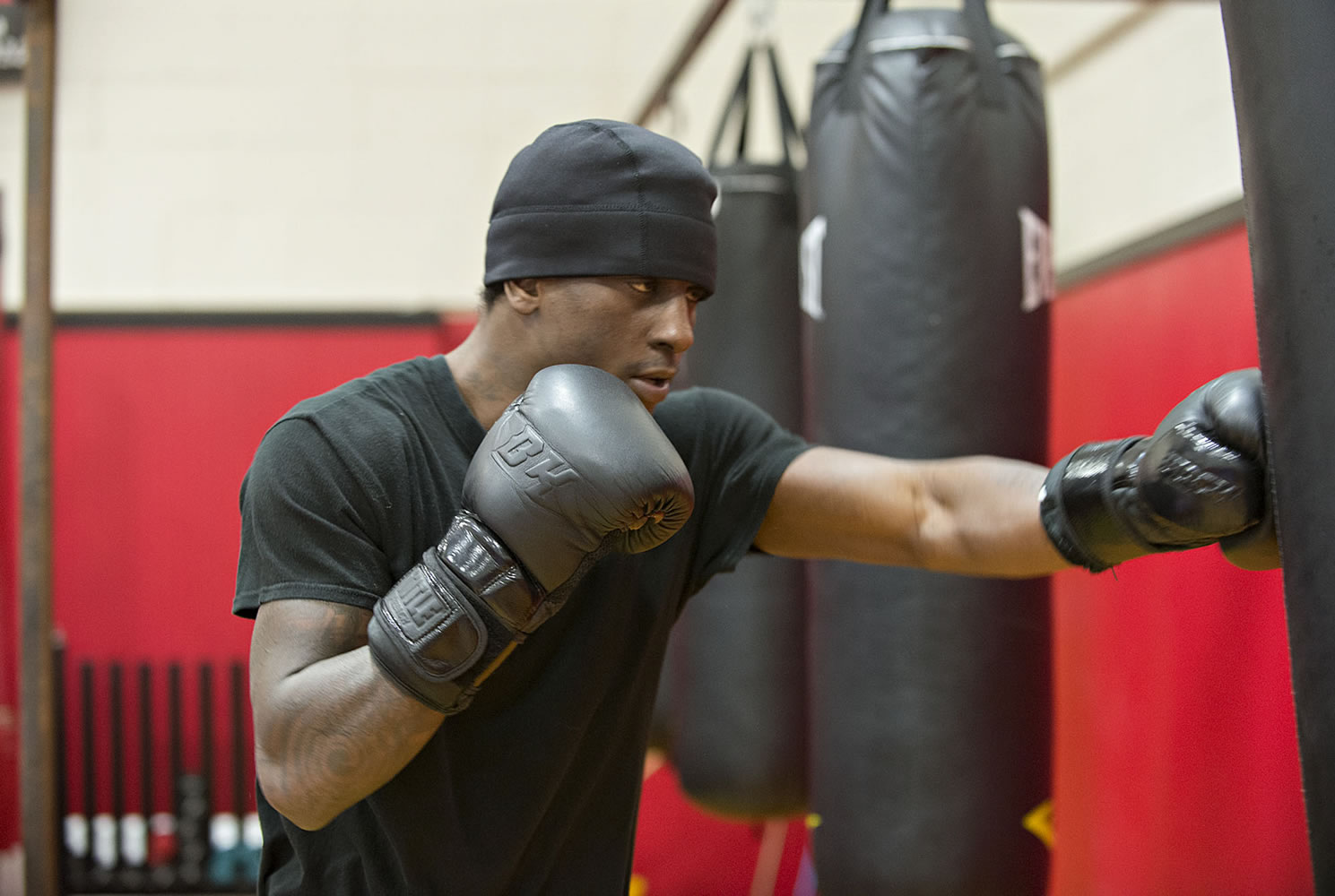 Virgil Green, pioctured training at Fisticuffs Gym in December, is scheduled to fight on June 11 in Tacoma.