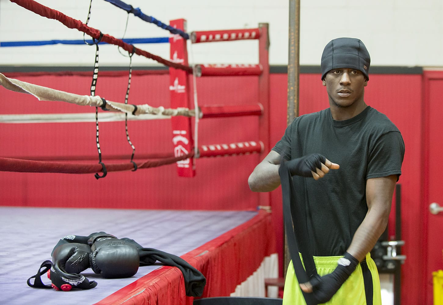 Professional boxer Virgil Green of Vancouver, pictured in December 2015 at Fisticuffs Gym, is slated to fight in a main event on June 11 in Tacoma .