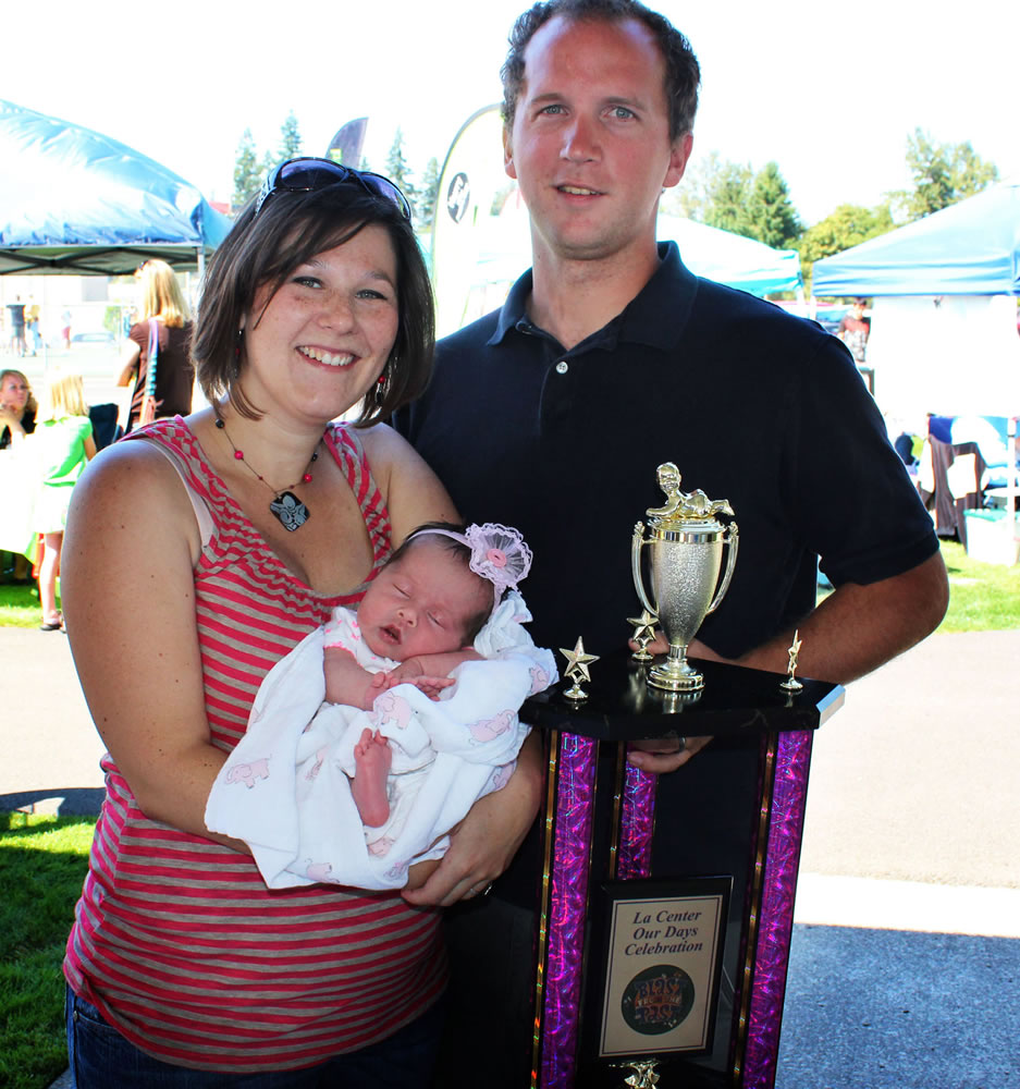 La Center: Ryan and Jubilee Roth show off Rylee Grace.