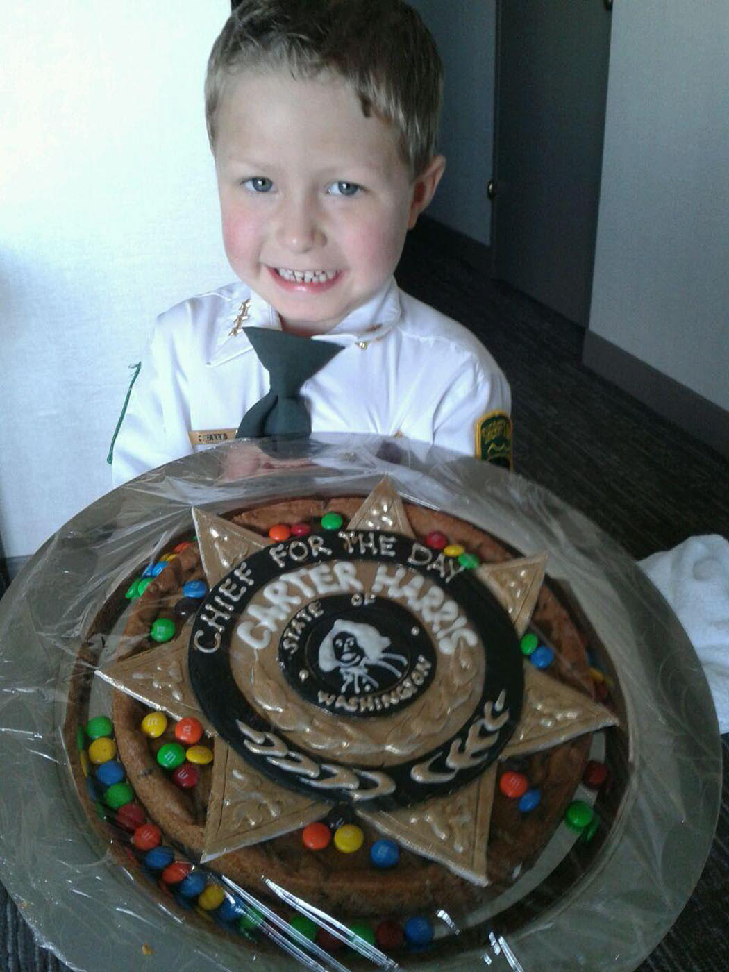 Countryside Woods: &quot;Sheriff&quot; Carter Harris, 5, was honored at an Aug.