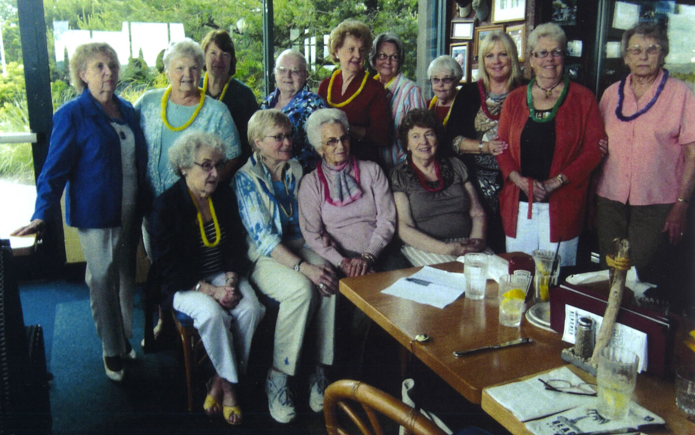 Members of what was once Girl Scout Troop 61 still meet once a month. The group was founded in 1948 but changed its name to the Evergreen Pollyannas when members aged out of the Girl Scouts.