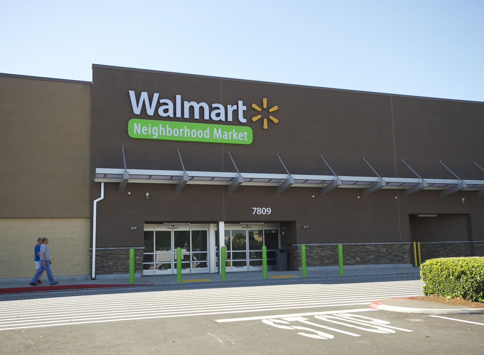 An upgraded exterior and newly paved parking lot are part of the makeover of a former WinCo Foods store that has become Vancouver's first Walmart Neighborhood Market, set to open in mid-July.