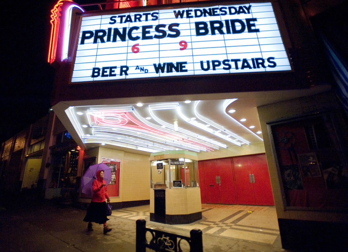 Operators at the Kiggins Theater in Vancouver hope a bill before the Washington Legislature would allow it to serve beer and wine to adult moviegoers while children are present.