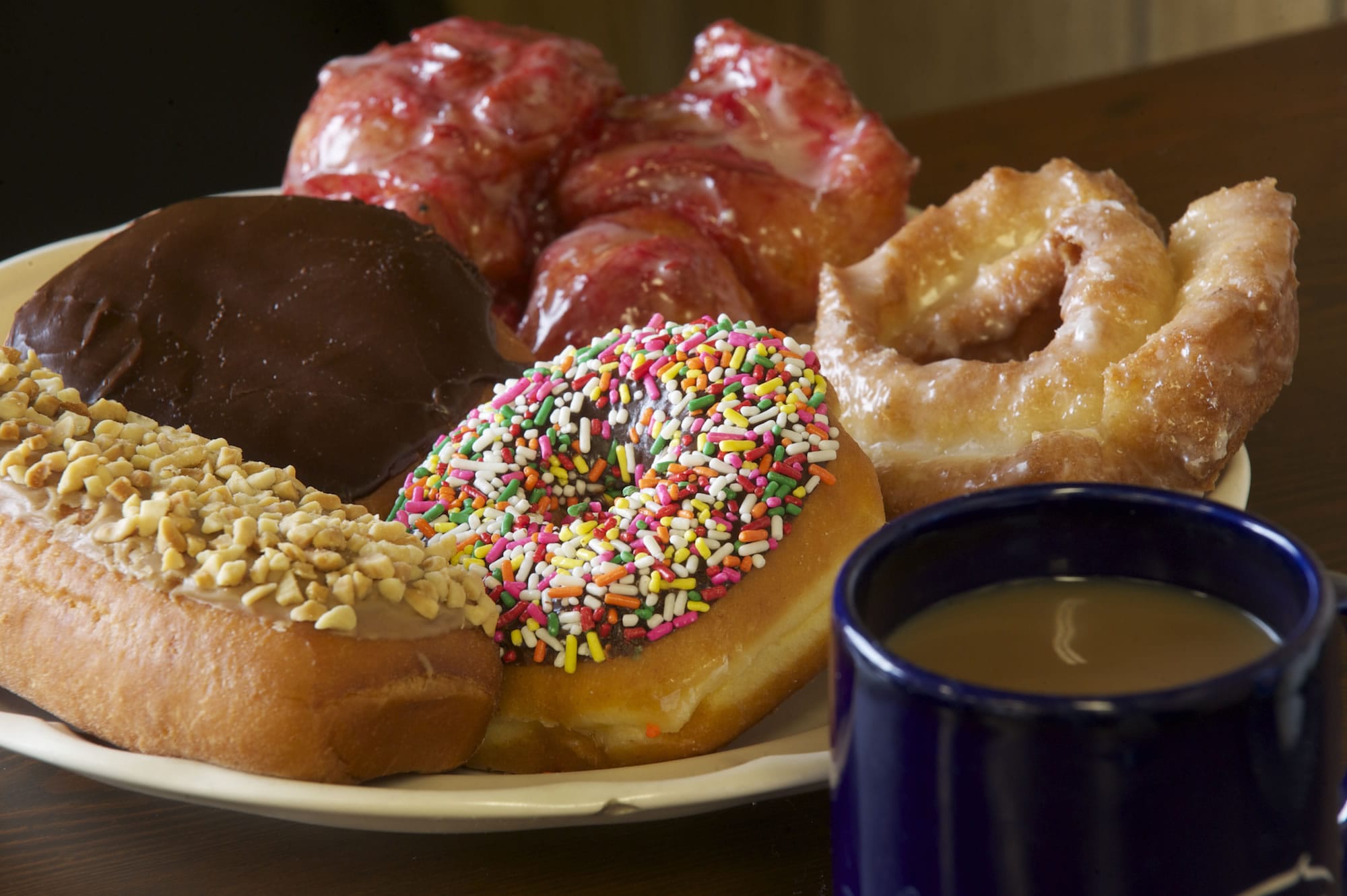 A delicious Friday assortment of doughnuts at the Donut Nook.