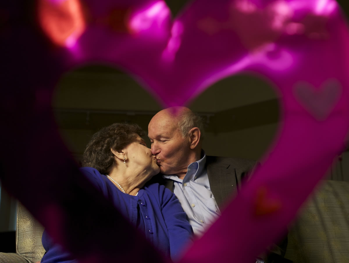 Janice Veca, 86, and Donald Van Rossen, 83, met last year while both living at the Touchmark at Fairview Village retirement community. Both of their spouses had died. At first Veca didn't think she'd ever marry again, but Van Rossen's charm and persistence paid off. They'll be married in front of family and friends in a traditional ceremony March 16 at Glenwood Community Church in Vancouver.