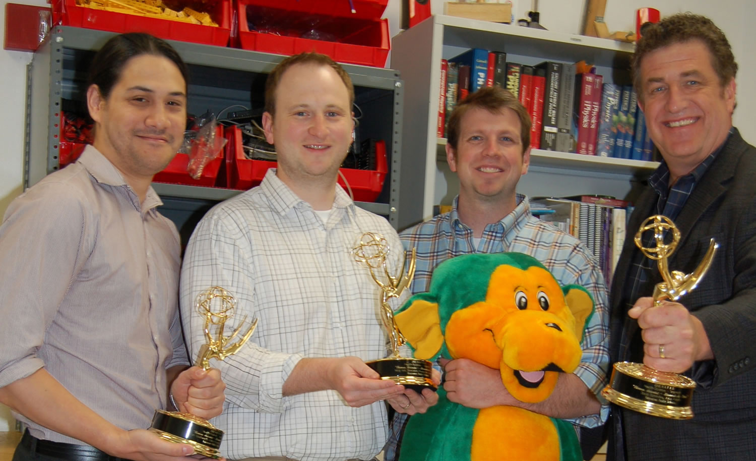 Vancouver Public Schools' educational series, &quot;Science,&quot; produced by Ian Southworth, from left, Nick Voll and Nate Macon, was nominated for a 2013 regional Emmy Award.